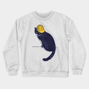 Construction Cat Crewneck Sweatshirt